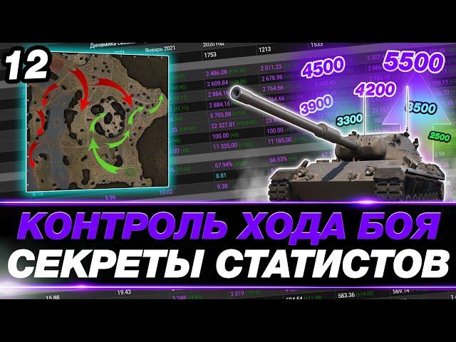 🟣 КАК НАСТРЕЛИВАТЬ МНОГО УРОНА И ПОБЕЖДАТЬ В WOT? - УПРАВЛЯЙ ХОДОМ БОЯ ● ПОЛНОЕ ПОГРУЖЕНИЕ #12