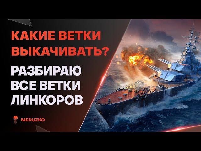 КАКИЕ ЛИНКОРЫ КАЧАТЬ В 2024? ● ОБЗОР ВСЕХ ВЕТОК