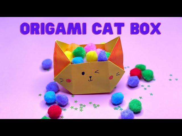 Origami Cat Box | DIY Back To School Must Haves!