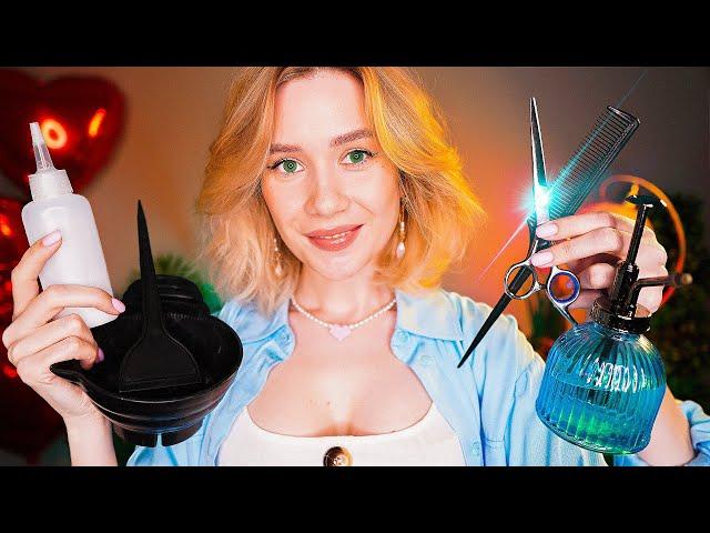  ASMR Sleepy Haircut, SPA HAIR Treatment and HEAD MASSAGE 