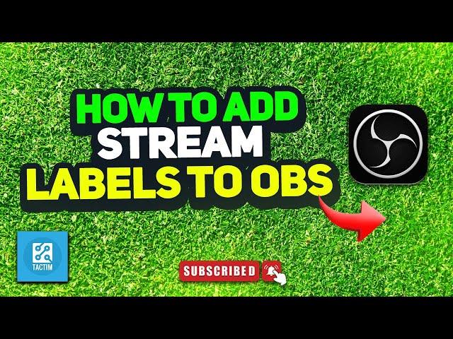 How to add stream labels to obs 2025