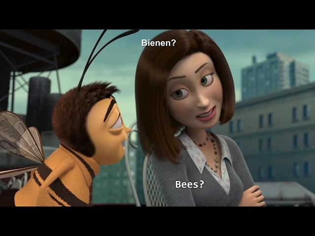 Learn German with movies you already know (with vocabs) - The Bee Movie - Intermediate/Advanced