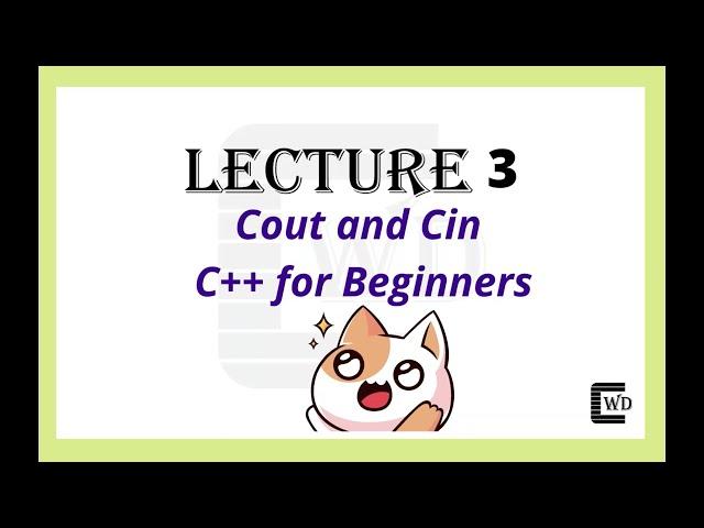 Cin (Input)  and Cout (Output)  and basics in C++ | Coding for beginners | C++ tutorials