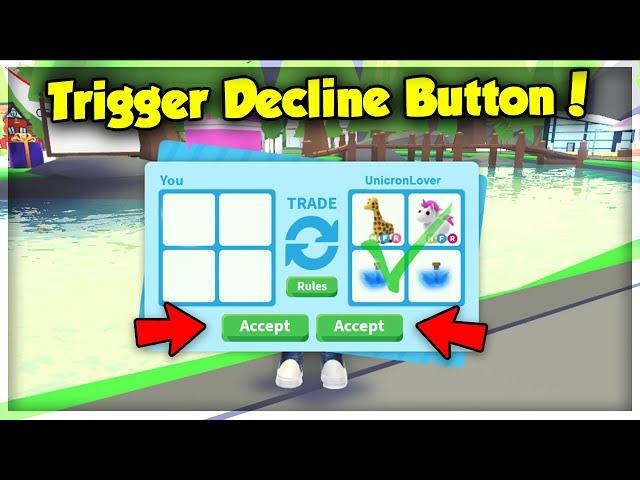 How to Trigger Someone's Decline Button in Adopt Me! Trade Menu Hacks