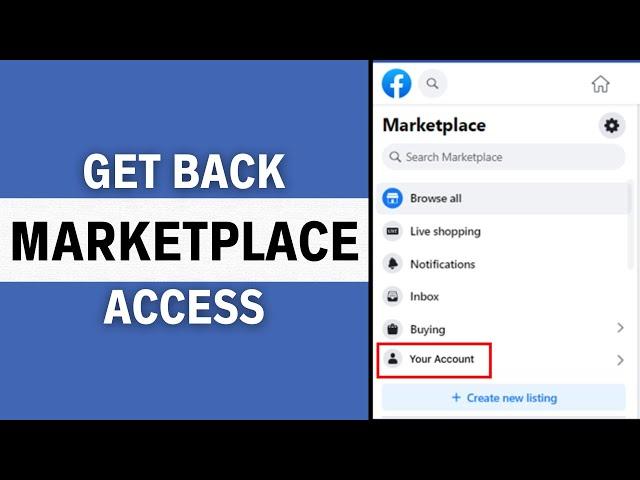 How to Get Facebook Marketplace Back on iPhone / Android (WORKING)