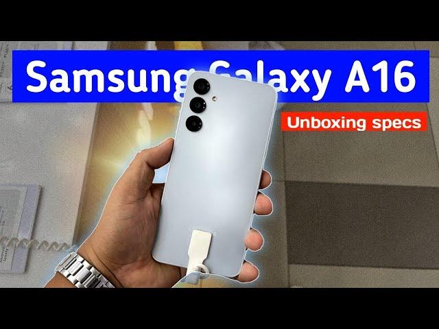 New Samsung Galaxy A16 4G LTE unboxing specs and features