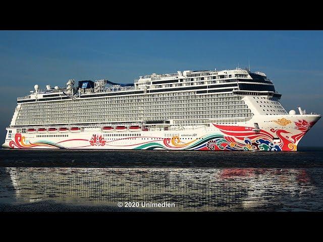 NORWEGIAN JOY | the unique ship horn of the NORWEGIAN CRUISE LINE ship | 4K-Quality-Video