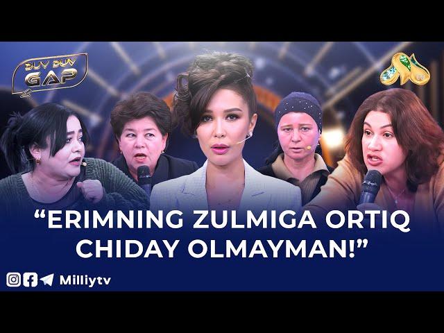 “Erimning zulmiga ortiq chiday olmayman!”... Duv Duv Gap