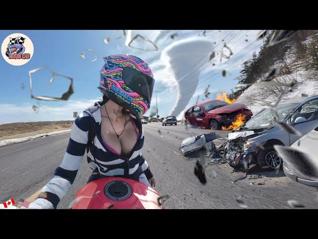 BRUTAL MOTORCYCLE CRASHES | CRAZY & EPIC Motorcycle Beginner Mistakes 2025 #13.