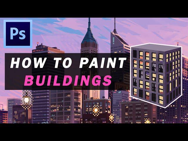 How to paint buildings SPIDERVERSE style!