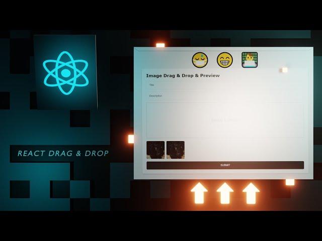 React Drag Drop with Image Preview (No packages)
