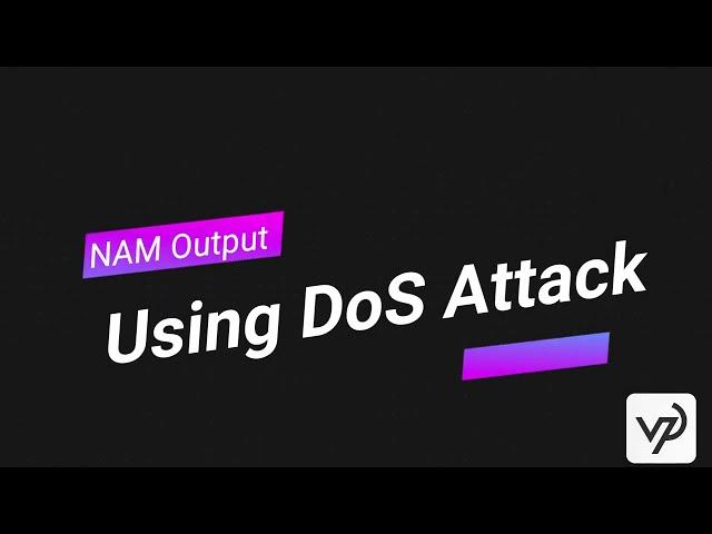 NAM output for DoS Attack using NS2