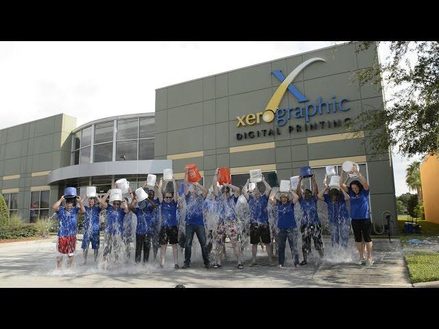 ALS Ice Bucket Challenge with Xerographic Digital Printing