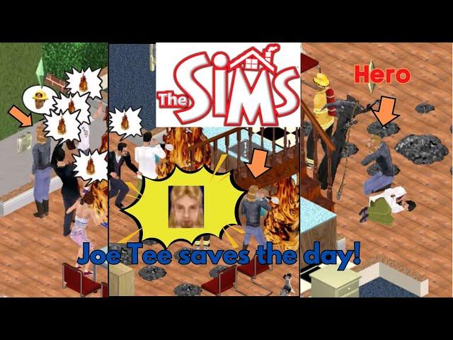 Sims 1: Joe Tee saves the day!