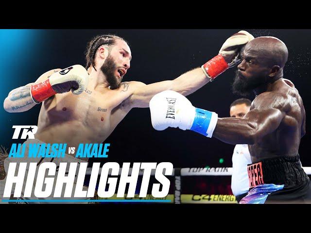 Nico Ali Walsh Fights Through Dislocated Shoulder In Rematch Against Sona Akale | FIGHT HIGHLIGHTS