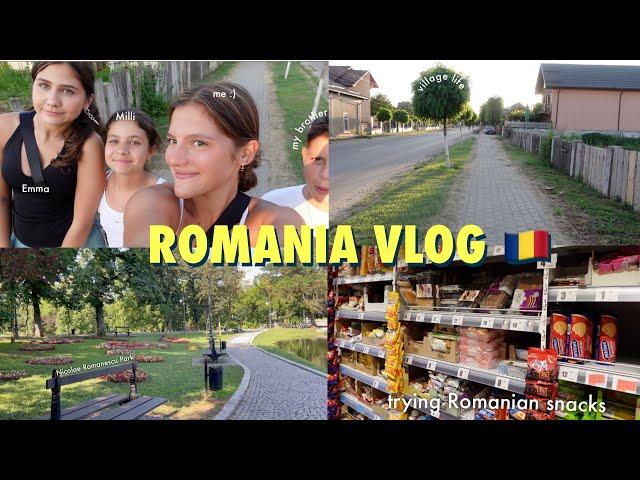 ROMANIA VLOG  | village life, grocery shopping, trying Romanian snacks, & more!