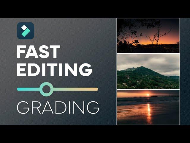 Cinematic color grading with Filmora 13