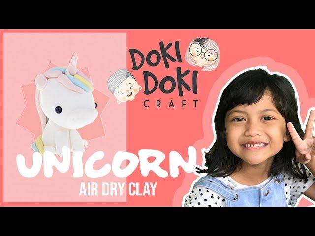 Doki Doki Craft Unicorn Animal Air Dry Clay Creation by Ceira Arradea