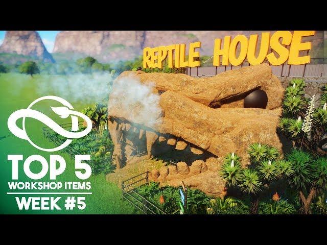 SNAKE SKULL REPTILE HOUSE! | Planet Zoo Top 5 Workshop Items - Week #5