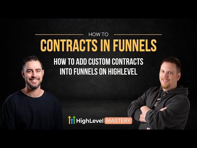 How To Link Highlevel Contracts On A Funnel