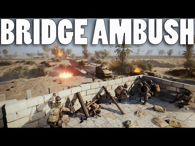 REALISTIC BRIDGE AMBUSH - Squad Middle East Escalation Mod Gameplay