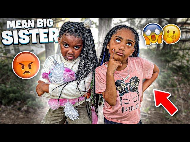 Mean Big Sister Makes Little Sister Run Away !  (She instantly Regrets It!)