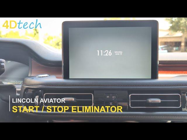 Lincoln Aviator DISABLE Auto Start/Stop Feature - Turn OFF permanently! [2020-2024]