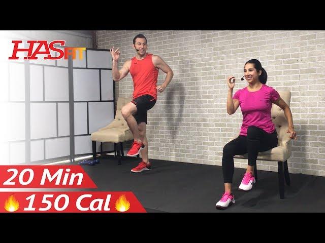 20 Min Standing & Seated Exercise for Seniors, Obese, Plus Size, & Limited Mobility Workout - Chair