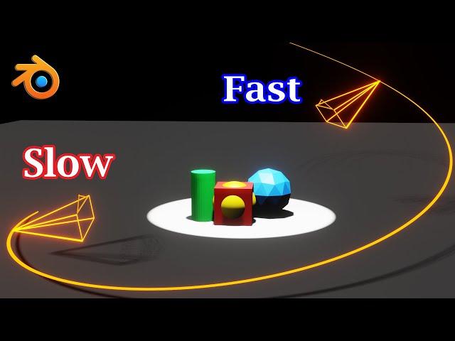 Move Your Camera In Variable Speed | Follow Path Constraint | Slow Down & Speed Up | Blender