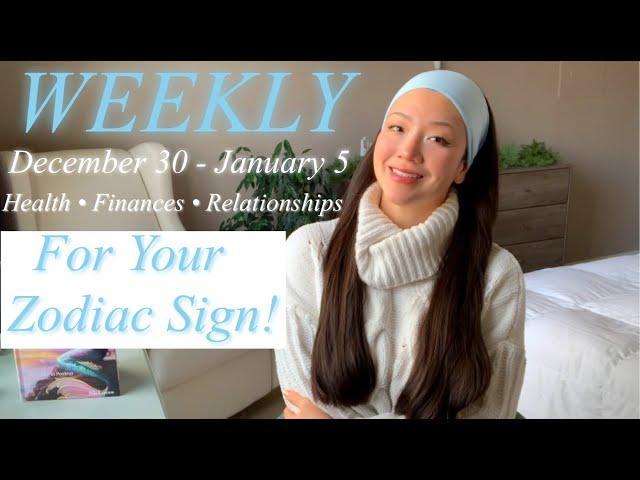 Weekly For Each Zodiac Sign️ December 30 - January 5 | Health•Finances•Relationships