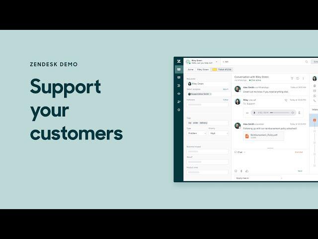 Zendesk Demo: Support your customers