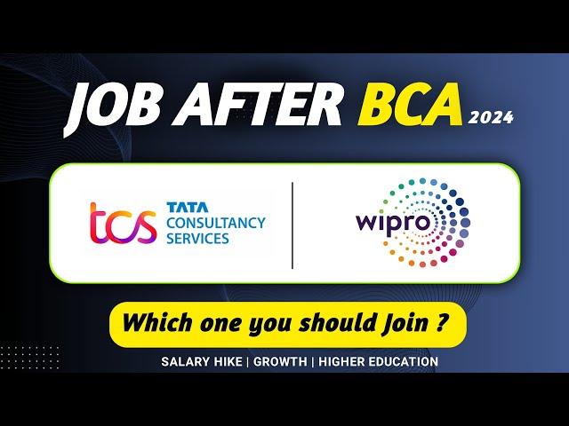 TCS vs Wipro 2024 | Which One to Join After BCA? | Best Career Opportunities Compared?