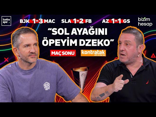 CANLI | AZ-Galatasaray & Beşiktaş-T. Aviv & S. Prag-Fenerbahçe Maç Sonu | Nihat Kahveci, Nebil Evren