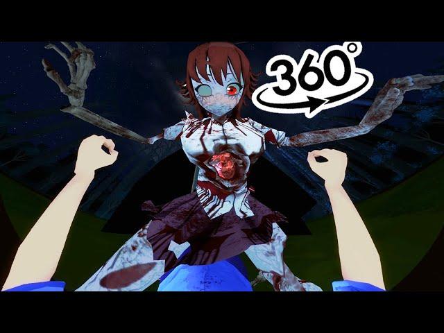 ! This YANDERE ZOMBIE CHASES only YOU [ANIME EXPERIENCE vr 360] Saiko No Sutoka vr