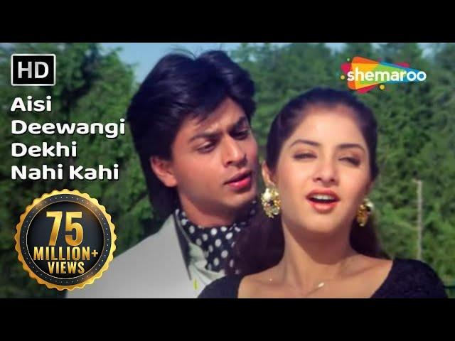 Aisi Deewangi Dekhi Nahi Kahi | Deewana Song | Shah Rukh Khan | Divya Bharti | Most Viewed Song