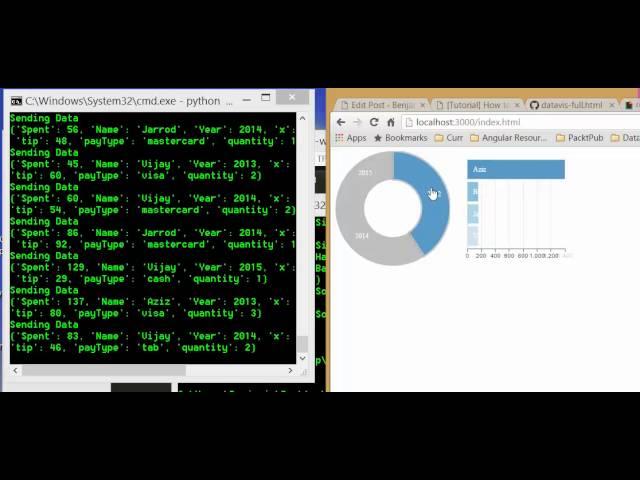 Tutorial: Real Time Data Visualization - d3, crossfilter, websockets in Python by Example