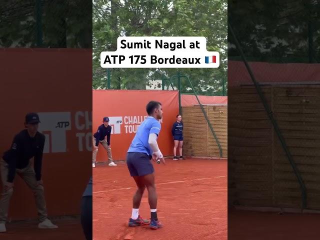 India’s No.1 Tennis player Sumit Nagal at ATP 175 Bordeaux