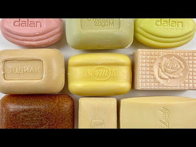 Cutting vintage soap. Carving retro soap. / ASMR Soap.