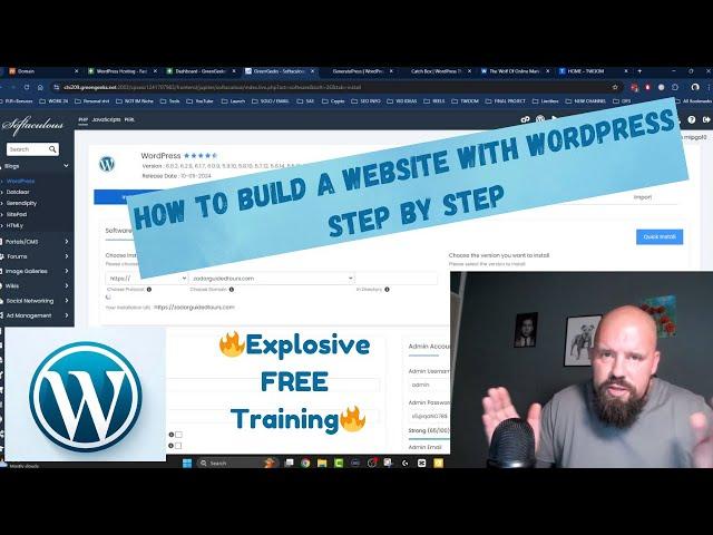 How to Build a Website With WordPress Step by Step With GreenGeeks Hosting FREE Training