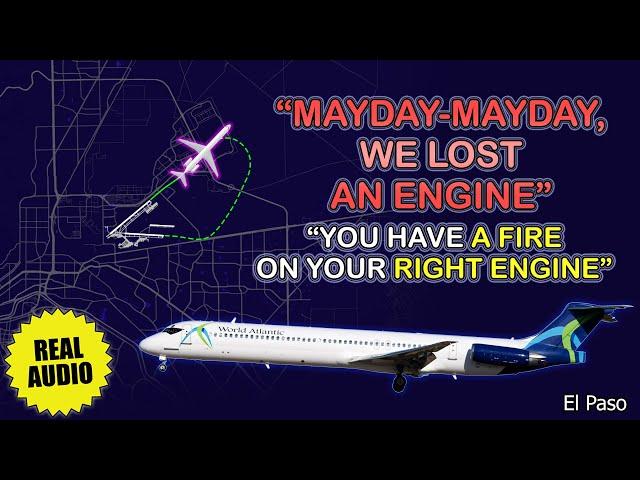 MAYDAY. Immediate return due to engine failure on takeoff at El Paso. Real ATC