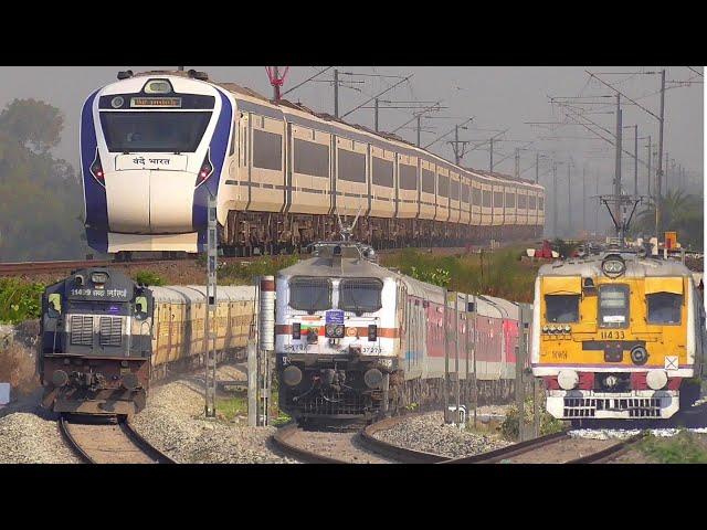 Full Speed Trains on Shaktigarh-Palsit Curve | VANDE BHARAT Express & other Trains | INDIAN RAILWAYS