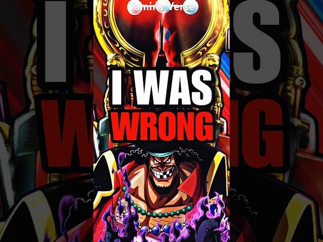 I Was WRONG About Blackbeard… #anime #onepiece #luffy #shorts