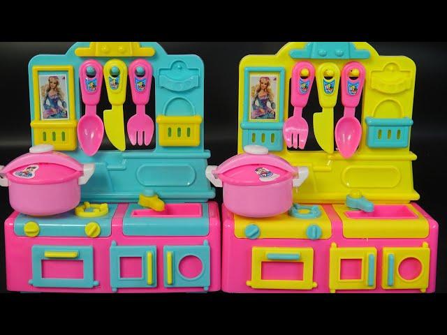 5 Minutes Satisfying with Unboxing Green&Yellow Kitchen Set! Amazing & Cute #asmr