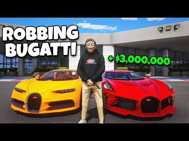 Robbing Bugatti Dealership in GTA RP!