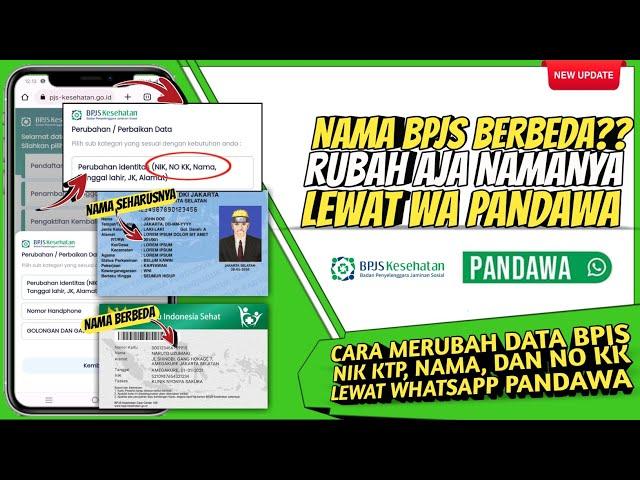 Cara merubah nama yang salah di bpjs secara online • cara merubah data bpjs online lewat whatsap