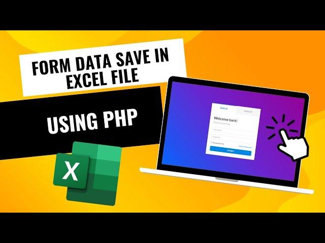 How To Form data save in Excel xlsx file || using php