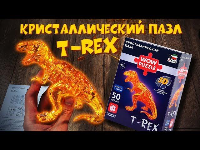 Собираем 3D пазл динозавр T-Rex. Распаковка и обзор. 10+