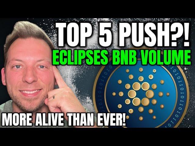 CARDANO ADA - ON THE VERGE OF TOP 5 PUSH?!! MORE ALIVE THAN EVER!