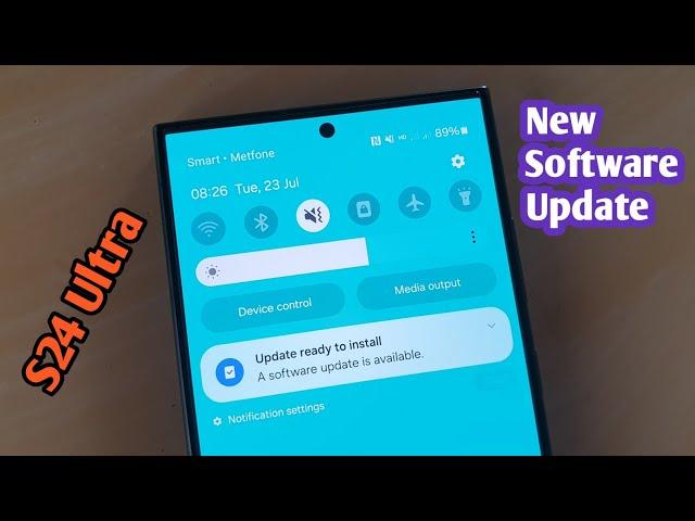 Samsung Galaxy S24 Ultra New Software Update After 6 Months Leter !