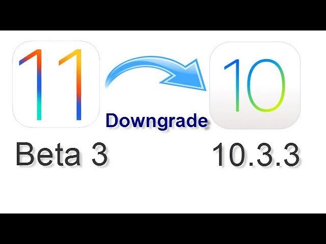 iOS 11 Beta 3 Downgrade! No IPSW File Needed! No iTunes Needed! Easy!